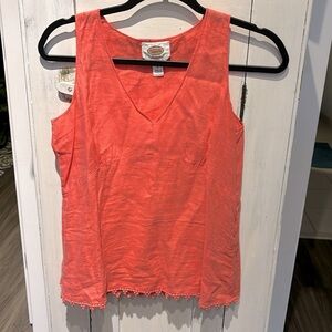 Linen sleeveless top